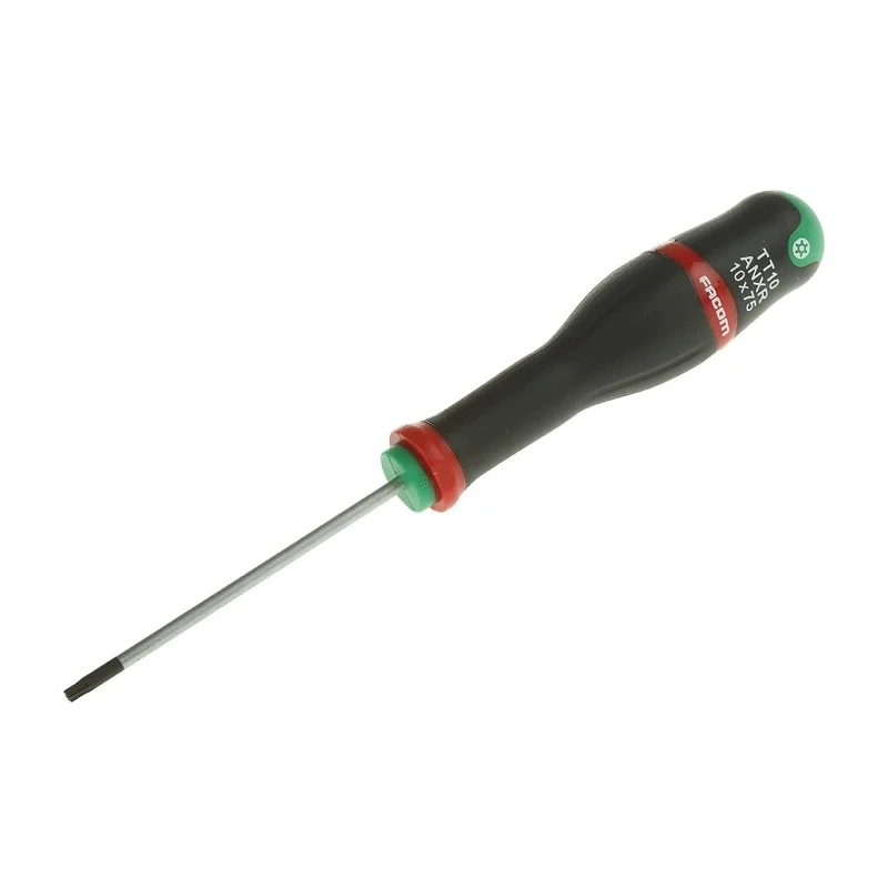 Facom Standard Screwdriver T10 Tip 75 mm Blade 184 mm Overall ATXR10X75