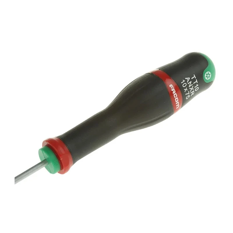 Facom Standard Screwdriver T10 Tip 75 mm Blade 184 mm Overall ATXR10X75