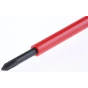 Facom Insulated Screwdriver PH0 Tip 75 mm Blade Bi-Material Handle Silicon Carbide Steel ATP0X75VE