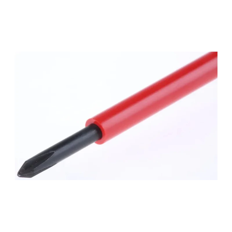 Facom Insulated Screwdriver PH0 Tip 75 mm Blade Bi-Material Handle Silicon Carbide Steel ATP0X75VE