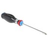 Facom Pozidriv Screwdriver with PZ2 Tip, 125 mm Blade Length, 245 mm Overall Length, Bi-Material Handle ATD2X125