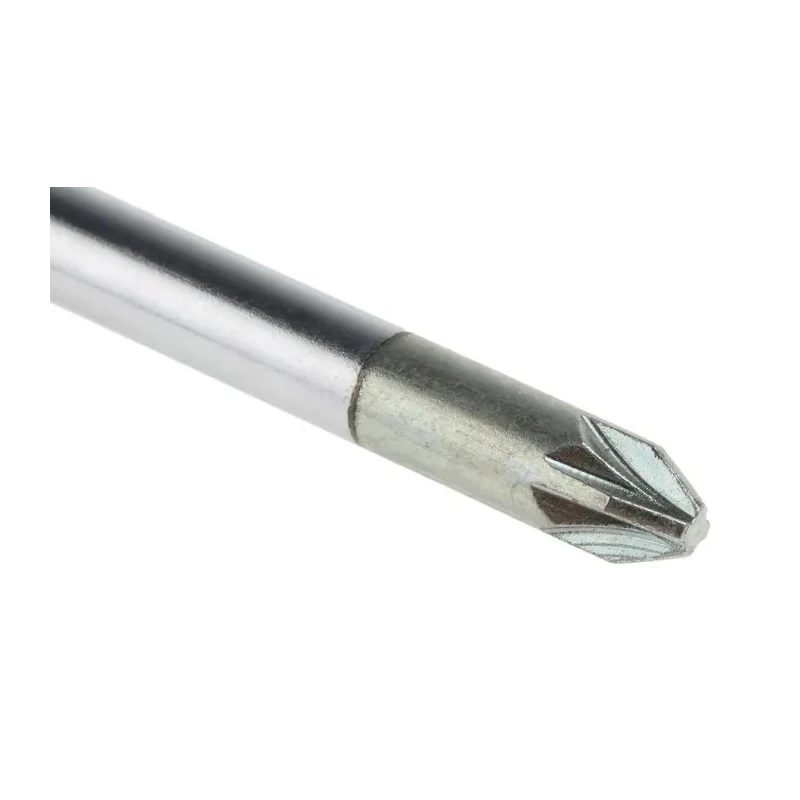 Facom Pozidriv Screwdriver with PZ2 Tip, 125 mm Blade Length, 245 mm Overall Length, Bi-Material Handle ATD2X125