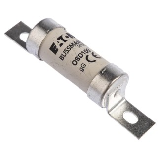 Eaton British Standard Fuse A3 100A 500V AC High Rupture Capacity Offset Tag 73.5 mm OSD100