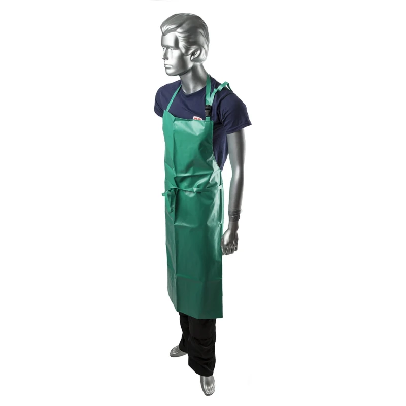 Skytec Green Reusable Polyvinyl Chloride Chemical Resistant Apron 1.07m CCCMA/003800/GN3