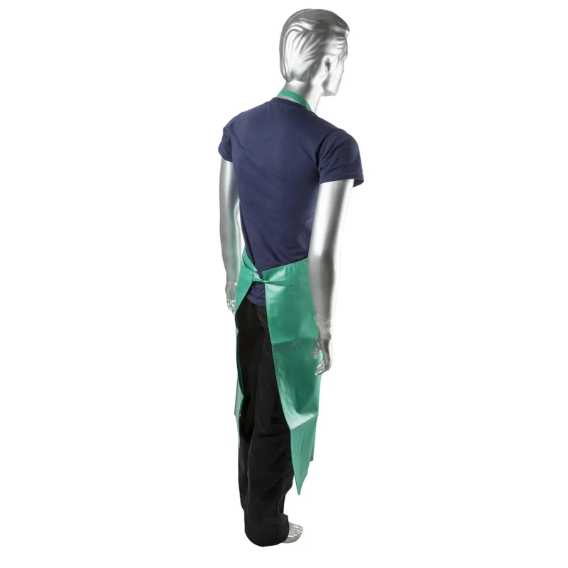 Skytec Green Reusable Polyvinyl Chloride Chemical Resistant Apron 1.07m CCCMA/003800/GN3