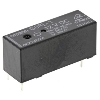 Omron Aratas PCB Power Relay 12V DC Coil 10A Switching Current SPDT G6RL-1 DC12
