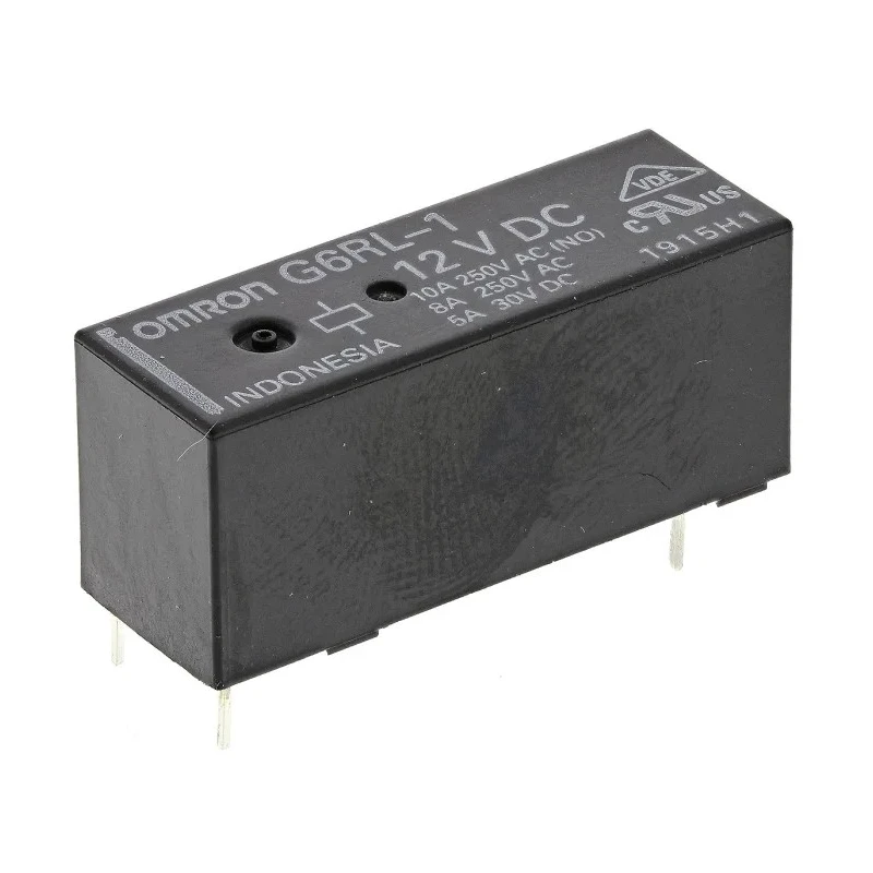 Omron Aratas PCB Power Relay 12V DC Coil 10A Switching Current SPDT G6RL-1 DC12