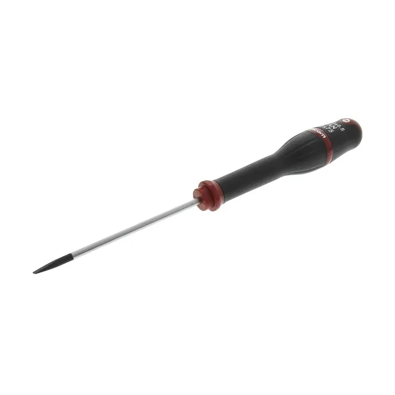 Facom Slotted Screwdriver, 75 mm Blade, 178 mm Overall Length, Insulated Bi-Material Handle AT3X75