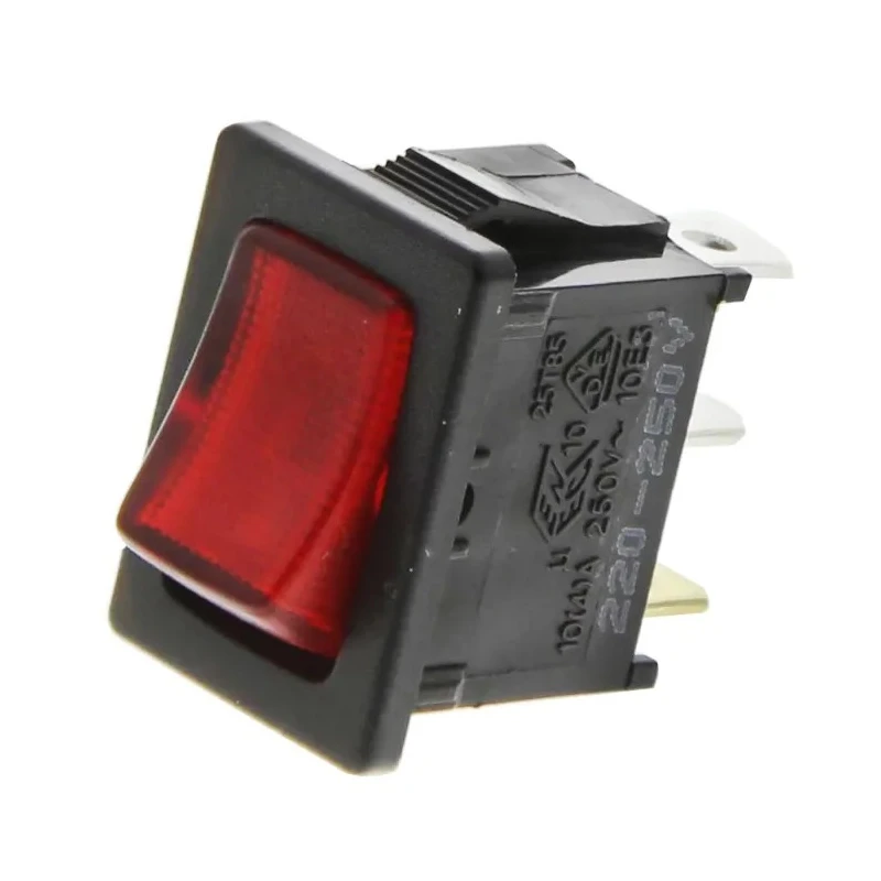 RS PRO Illuminated SPST On-Off Rocker Switch Panel Nylon Housing IP66 10A 250V AC 419-782