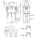RS PRO Illuminated SPST On-Off Rocker Switch Panel Nylon Housing IP66 10A 250V AC 419-782