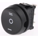 RS PRO SPDT On-Off-On Rocker Switch Panel Mount Nylon Housing Black Actuator 10A 250V AC 419-776