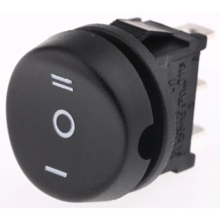 RS PRO SPDT On-Off-On Rocker Switch Panel Mount Nylon Housing Black Actuator 10A 250V AC 419-776