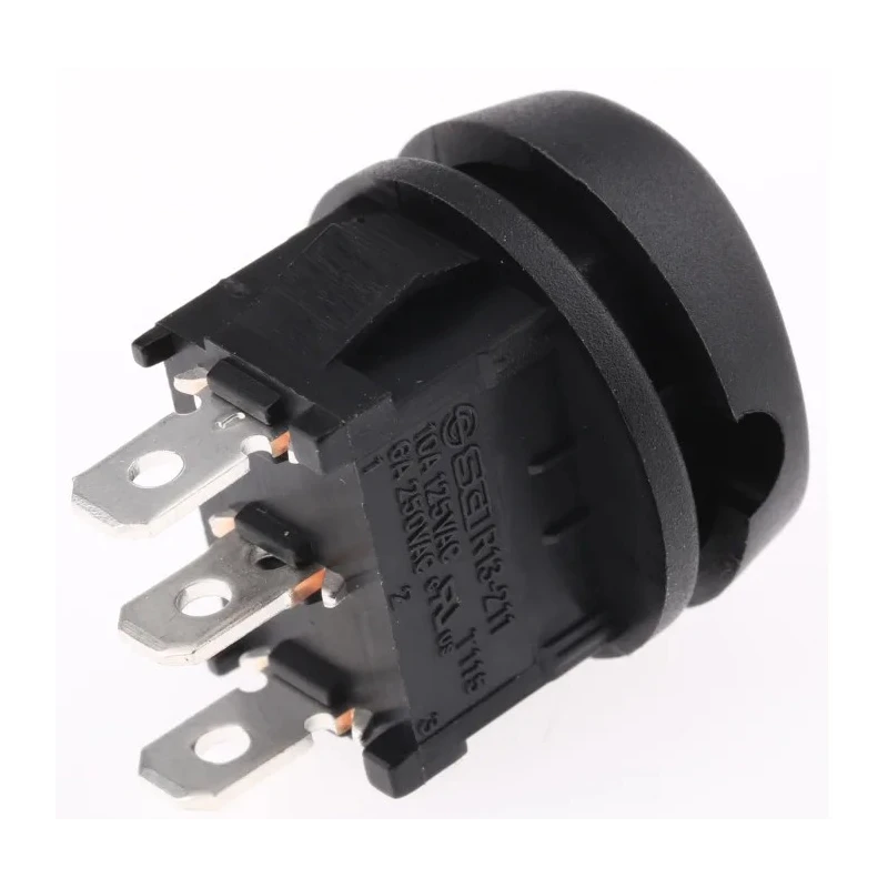 RS PRO SPDT On-Off-On Rocker Switch Panel Mount Nylon Housing Black Actuator 10A 250V AC 419-776