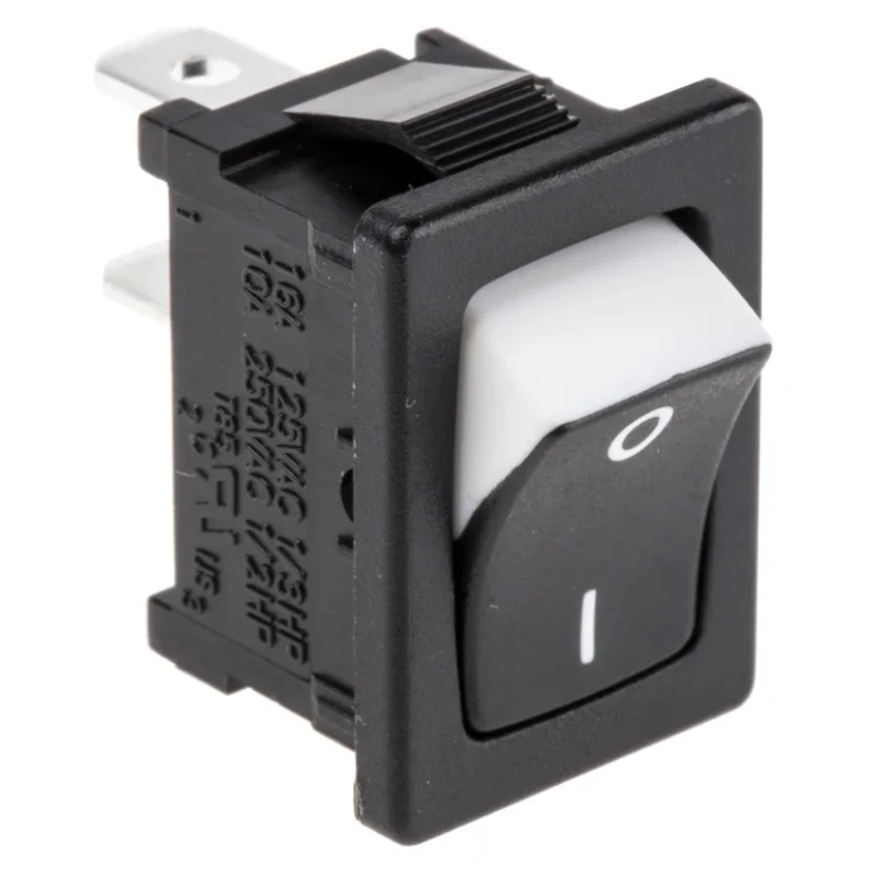 RS PRO SPST On-Off Panel Mount Nylon Rocker Switch 10A 28V DC 250V AC 419-798