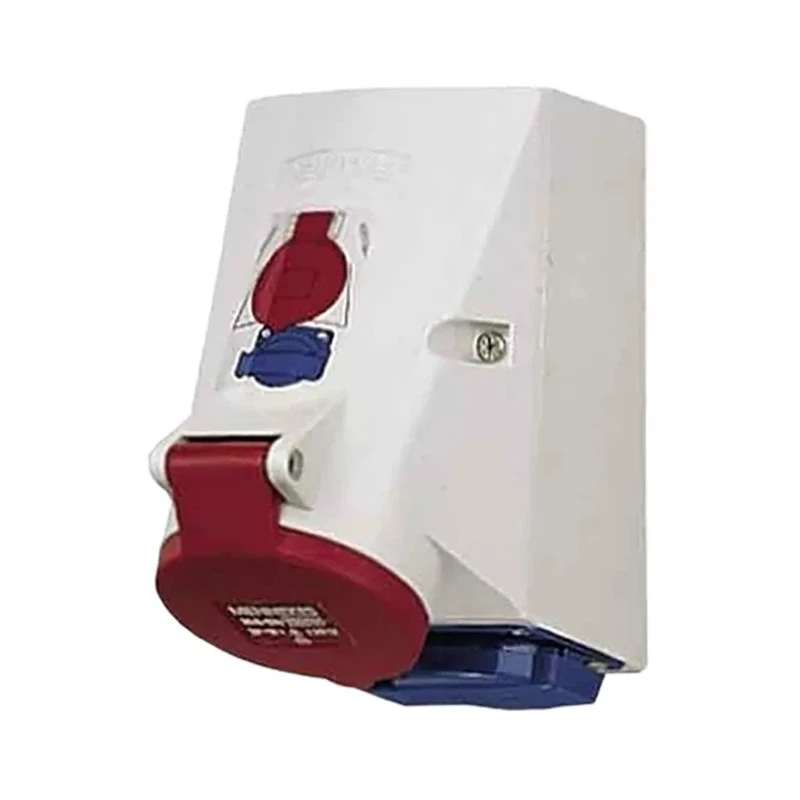 MENNEKES Wall Mount Double Box with TwinCONTACT 16A 415V IP44 Rated Industrial Power Connector IP44