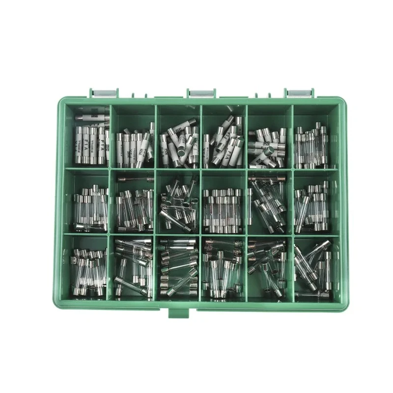RS PRO Electrical Fuse Kit Mixed 20 mm Miniature HBC LBC Fuses in Plastic Case 420-274