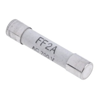 RS PRO 2A FF Ceramic Cartridge Fuse 6.3 x 32 mm 700V AC Super Fast Acting 420-167