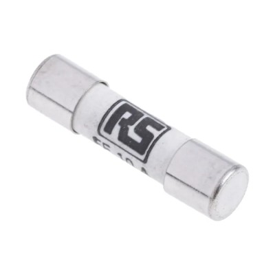 RS PRO 10A FF Super Fast Acting Ceramic Cartridge Fuse 5 x 20 mm 250V AC 420-145