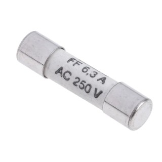 RS PRO 6.3A 250V AC Super Fast Acting Ceramic Cartridge Fuse 5 x 20 mm 420-123