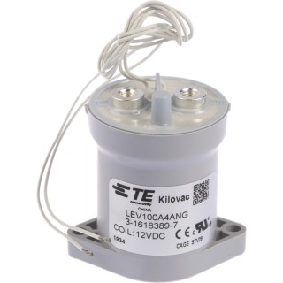 TE Connectivity LEV100 Contactor, 12V DC Coil, 1-Pole, 100 A, 5.5 W Power Rating, 900V Contact Voltage LEV100