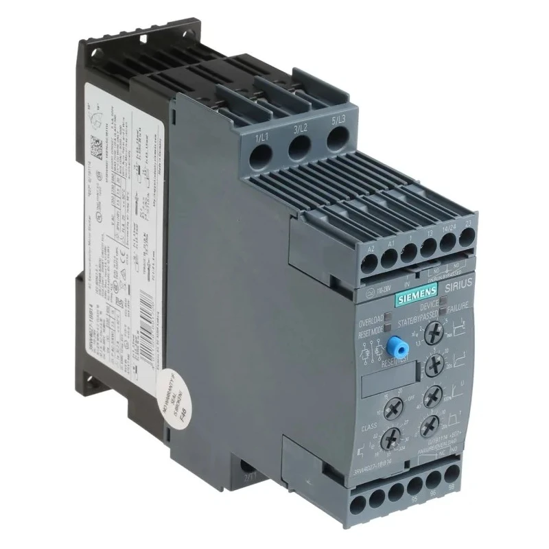 Siemens 3RW40 Soft Starter 480V AC, 15 kW, 3 Phase, IP20 3RW4027-1BB14