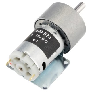 RS PRO Brushed Geared DC Geared Motor 7.9 W, 4 Ncm Torque, 1644 RPM, 6 mm Shaft Diameter 420-574