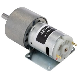 RS PRO Brushed Geared DC Geared Motor 7.9W 15V DC 29Ncm Torque 210rpm 6mm Shaft Diameter 420-568