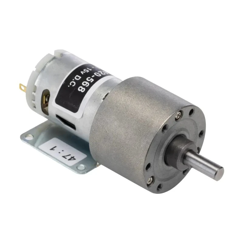 RS PRO Brushed Geared DC Geared Motor 7.9W 15V DC 29Ncm Torque 210rpm 6mm Shaft Diameter 420-568