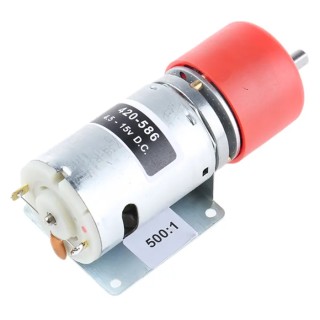 RS PRO Brushed Geared DC Geared Motor 12V dc 19.8W 59 Ncm Torque 29rpm 6mm Shaft Diameter 420-586