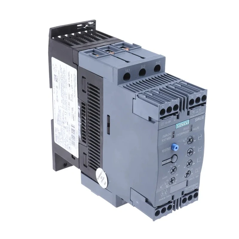 Siemens 3 Phase Soft Starter 480V AC, 37 kW Power Rating, Series 3RW40 3RW4038-1BB14