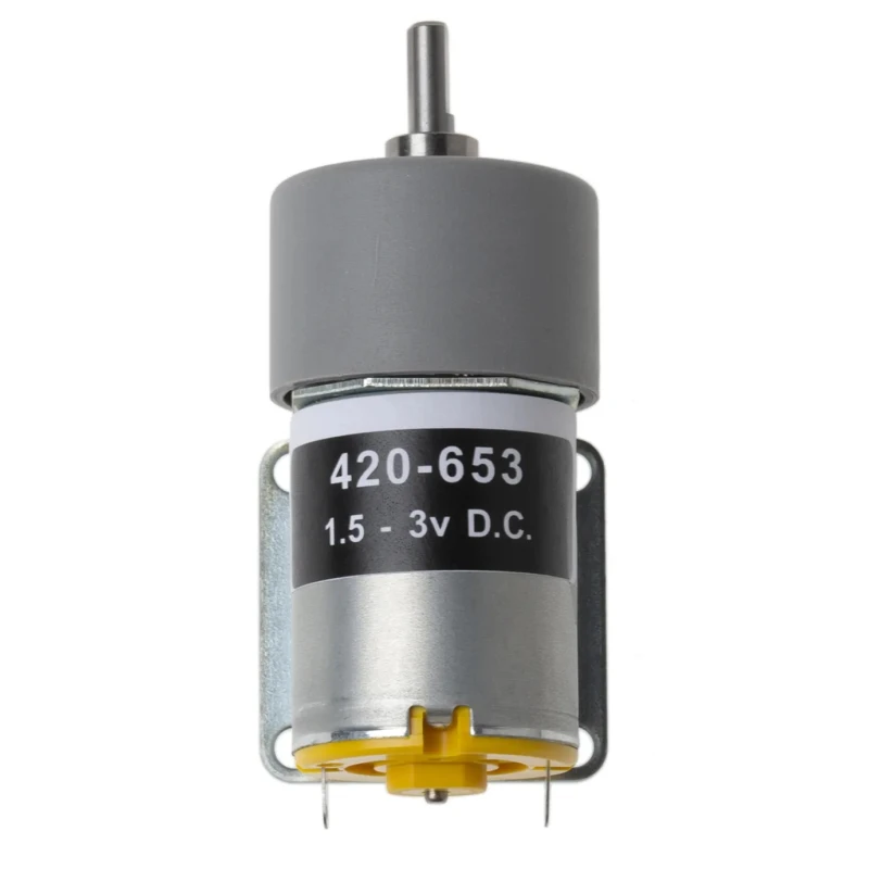 RS PRO Brushed Geared DC Geared Motor, 1.7 W Power, 3 V dc Voltage, 12 Ncm Torque, 29 RPM Speed, 4 mm Shaft 420-653