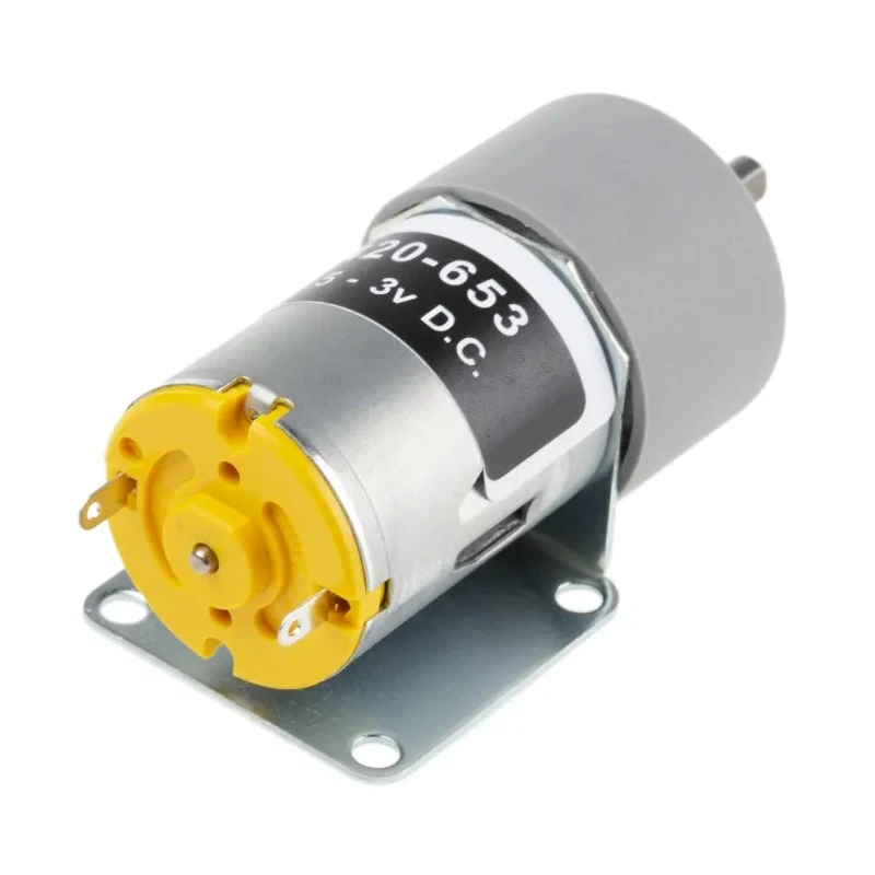 RS PRO Brushed Geared DC Geared Motor, 1.7 W Power, 3 V dc Voltage, 12 Ncm Torque, 29 RPM Speed, 4 mm Shaft 420-653