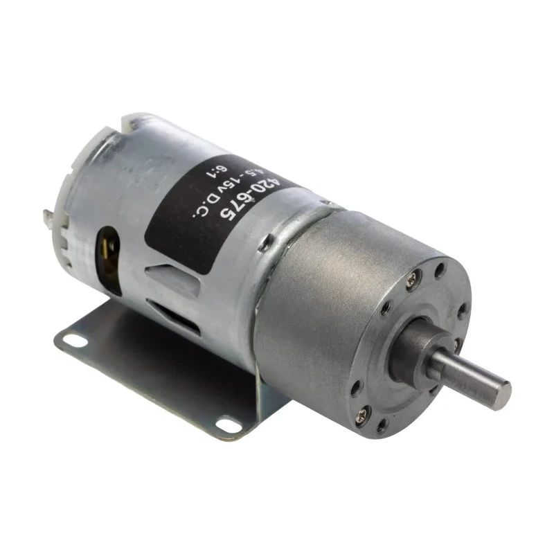 RS PRO Brushed Geared DC Geared Motor 19.8 W 12V dc 10 Ncm Torque 2008 rpm 6 mm Shaft Diameter 420-675