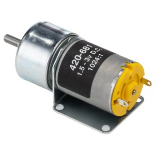 RS PRO Brushed Geared DC Geared Motor, 1.71W Power, 3V DC Voltage, 15 Ncm Torque, 7 RPM, 4mm Shaft Diameter Model 420-681