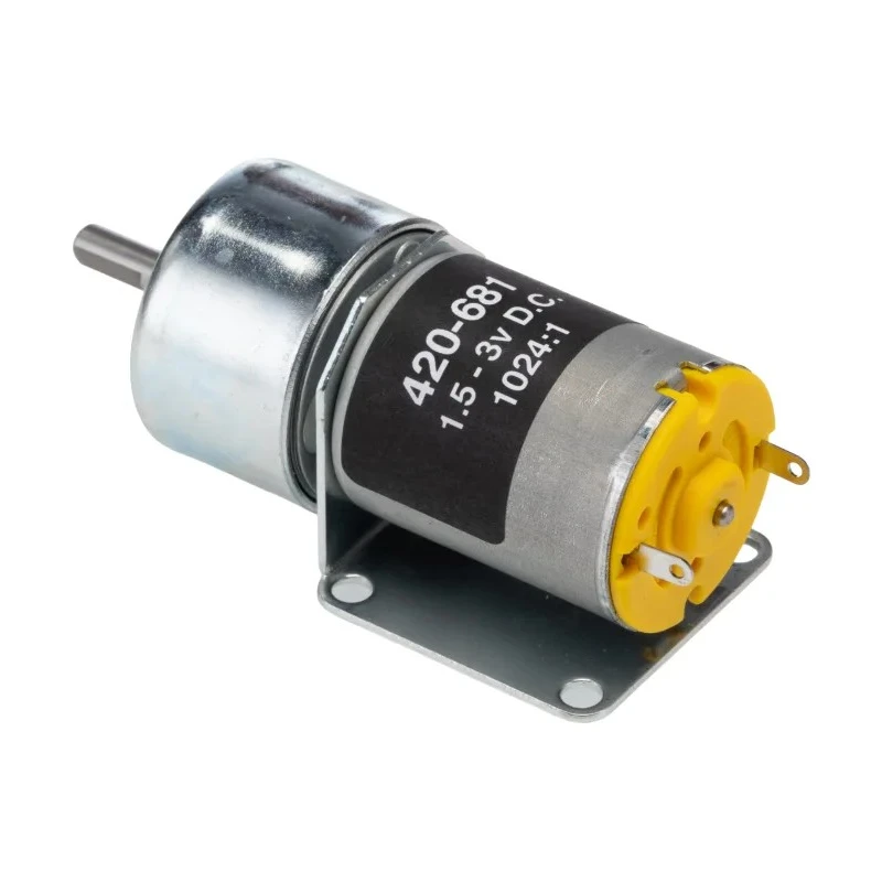 RS PRO Brushed Geared DC Geared Motor, 1.71W Power, 3V DC Voltage, 15 Ncm Torque, 7 RPM, 4mm Shaft Diameter Model 420-681
