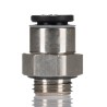 Legris LF3000 Series Pneumatic Fitting Male Threaded-to-Tube 1/8 in G Push-In 6 mm Nickel Plated Brass LF3000