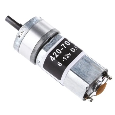RS PRO Brushed Planetary Geared DC Motor 1.5 W 12V DC 24 mNm Torque 1675 RPM 4 mm Shaft Diameter 420-700