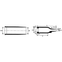 HellermannTyton Heat Shrink Boot Straight 150 Black Fluid Resistant Elastomer 30 mm 401-54880 154-42-G-PO-X-BK