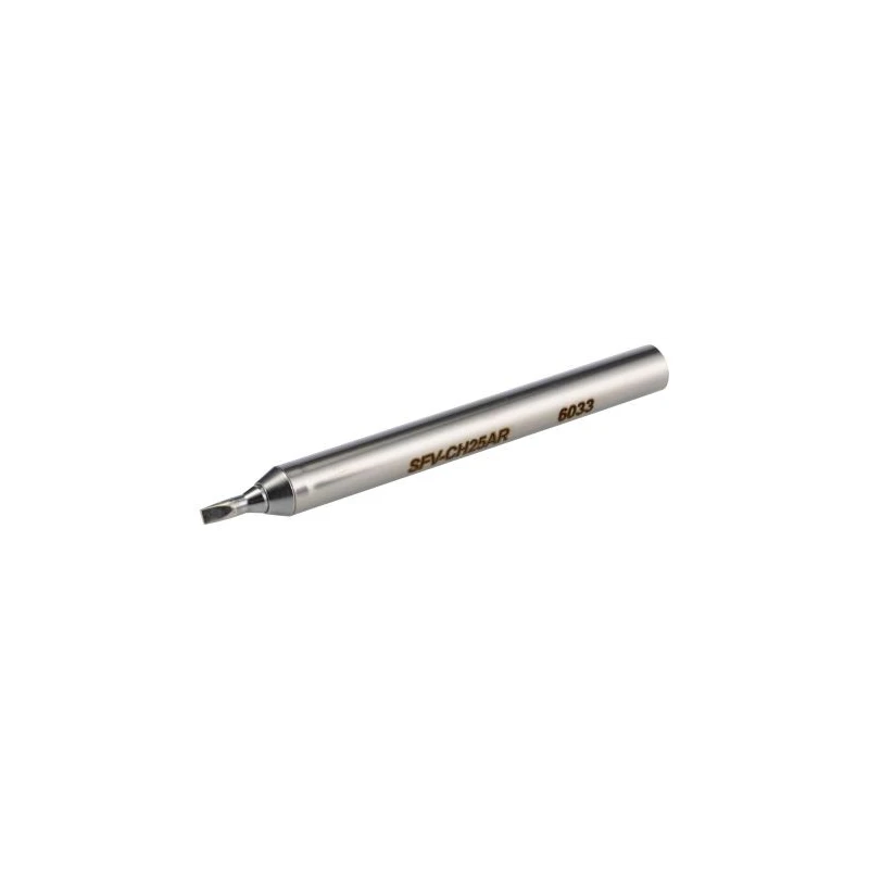 Metcal Soldering Iron Tip SxV 2.5 mm Chisel 13.4 mm Length Compatible with MFR-1120, PS-900, MFR-2220, MFR-2222 SFV-CH25A