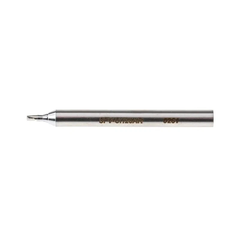 Metcal Soldering Iron Tip SxV 2.5 mm Chisel 13.4 mm Length Compatible with MFR-1120, PS-900, MFR-2220, MFR-2222 SFV-CH25A