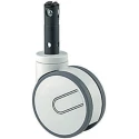 Tente Swivel Castor with Polyurethane Wheel, 125 mm Diameter, 125 kg Load Capacity, Zinc Plated Steel 2944 UAP 125 R26-28D