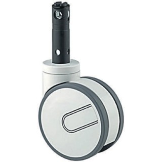 Tente Swivel Castor with Polyurethane Wheel, 125 mm Diameter, 125 kg Load Capacity, Zinc Plated Steel 2944 UAP 125 R26-28D