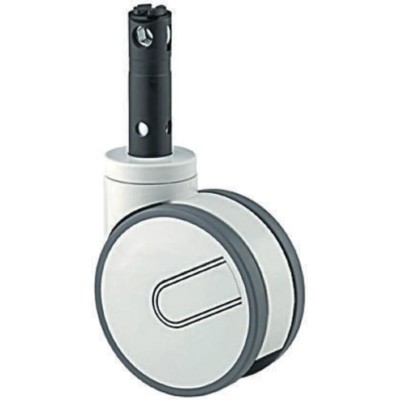 Tente Swivel Castor with Polyurethane Wheel, 125 mm Diameter, 125 kg Load Capacity, Zinc Plated Steel 2944 UAP 125 R26-28D