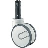 Tente Swivel Castor with Polyurethane Wheel, 125 mm Diameter, 125 kg Load Capacity, Zinc Plated Steel 2944 UAP 125 R26-28D