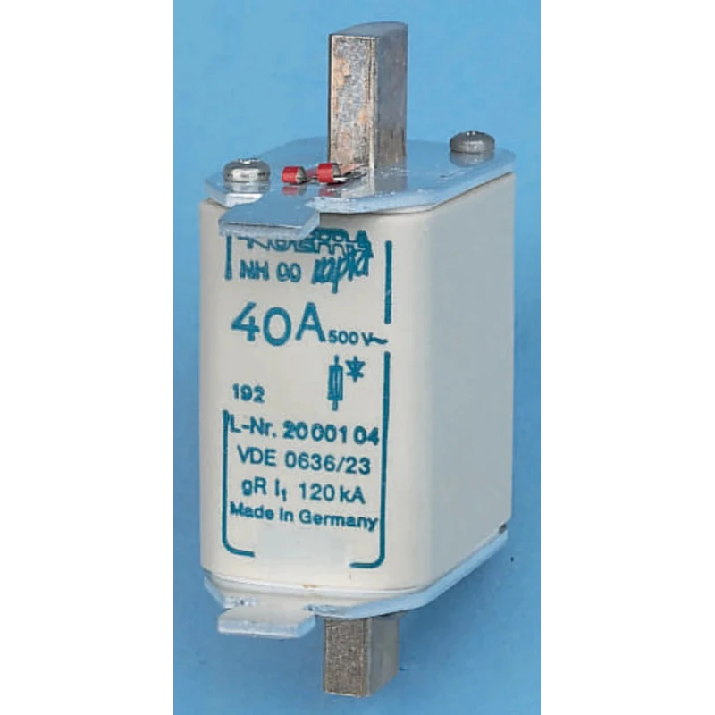 SIBA 100A NH Fuse NH00 500V AC High Rupture Capacity Semiconductor Loads Protection NH00