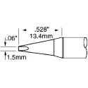 Metcal Soldering Iron Tip 1.5 mm Chisel, 11.3 mm Length, Compatible with PS-900, MFR-1120, PS-HC3 & MFR-H2-ST SFV-CH15A