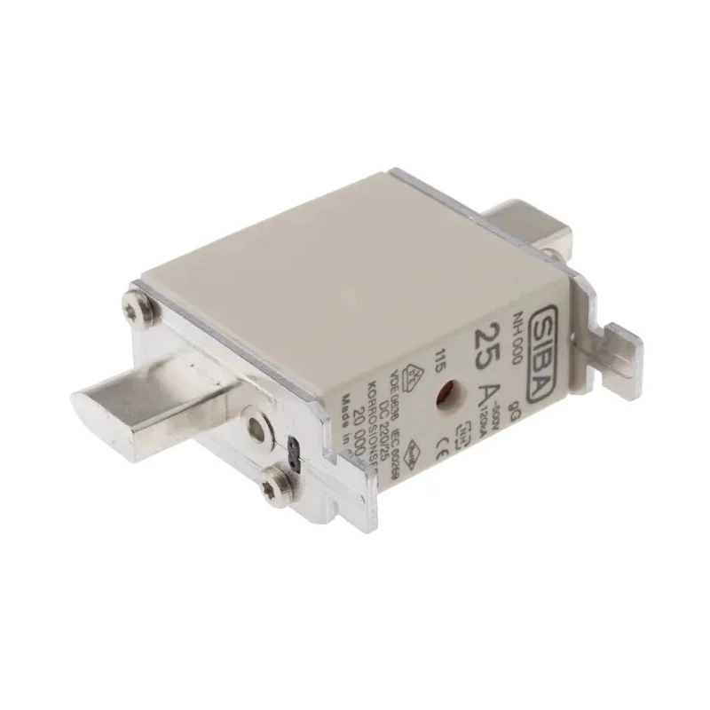 SIBA 25A NH Fuse NH000 500V ac 