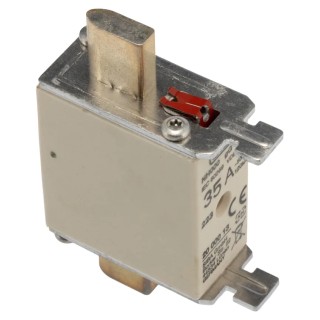 SIBA 35A Centred Tag Fuse NH000 500V AC High Rupture Capacity FF Speed NH000 
