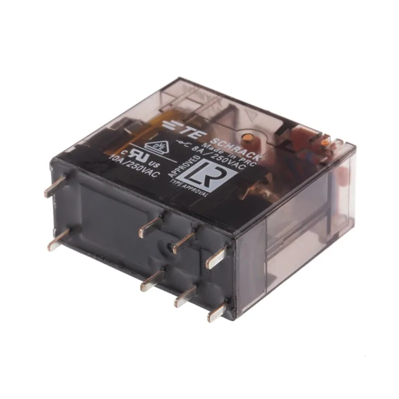 TE Connectivity XT Series PCB Power Relay 12V DC Coil 8A Switching Current DPDT XT484LB2 1887212-3