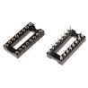 Winslow 2.54 mm Pitch Vertical 16 Way Through Hole Turned Pin Open Frame DIL Socket 5A W30516TRC